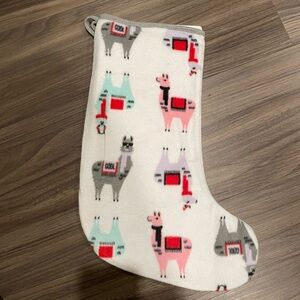 Colorful Llama Holiday Stocking NWOT